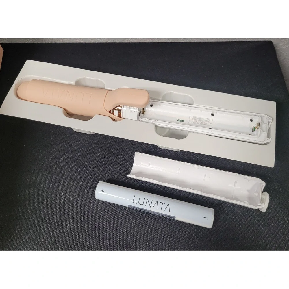 Lunata Beauty The Cordless Curler 32mm Convertible Curling Iron Wand White Read